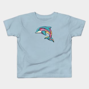 Colorful Dolphin Kids T-Shirt